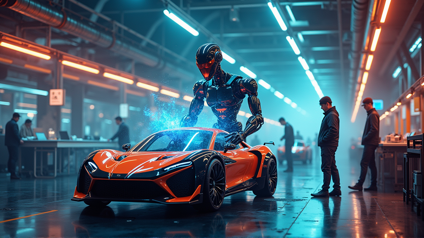 कार उत्पादन में क्रांति: रोबोट और एआई का उदय