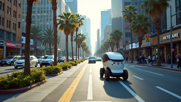 DoorDash लॉस एंजेलिस में Serve Robotics के फुटपाथ रोबोट्स के साथ खाद्य वितरण में क्रांति ला रहा है